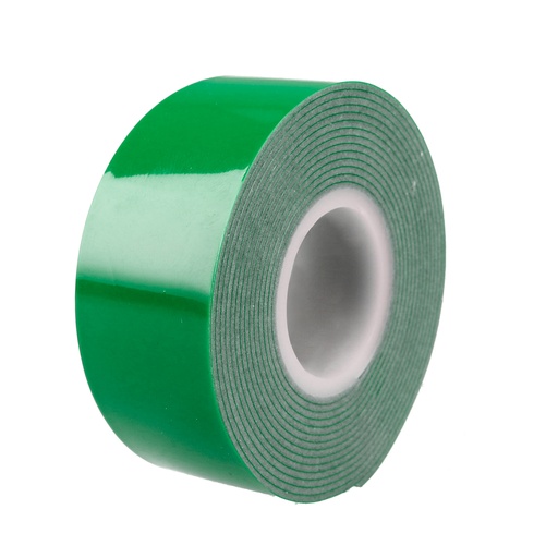 [CDCT25] Cinta  transparente doble cara 25 mm  x 2 m, en blíster Surtek