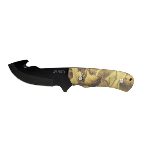 [685] Cuchillo de acero inoxidable con mango de plástico de 8-5/16", para campamento Urrea