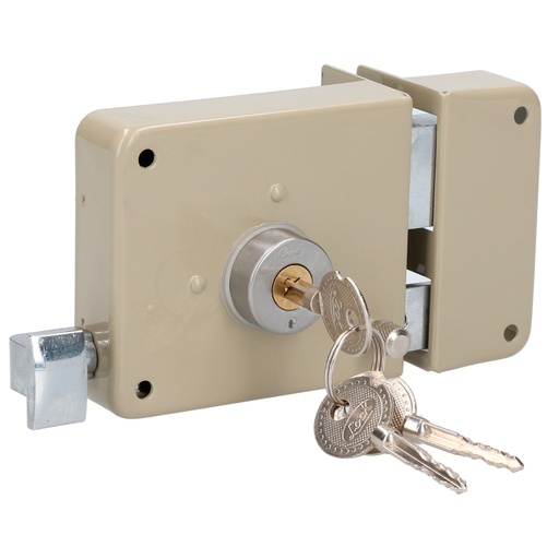 [10CS] Cerradura de sobreponer función instala fácil, derecha, llave tetra, blíster Lock