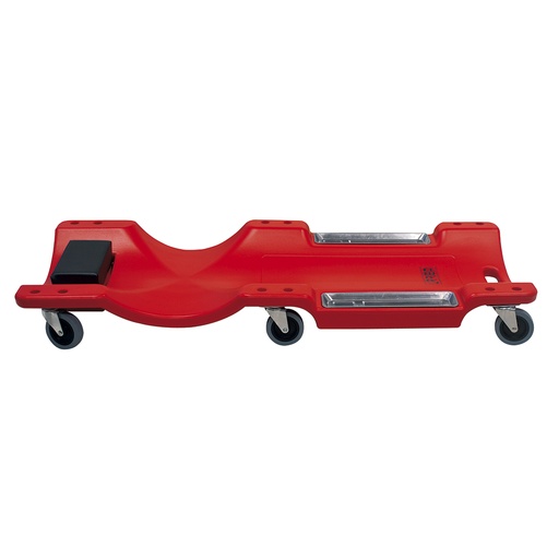 [9991] Cama para mecánico plástica, 6 ruedas giratorias, 40" Urrea