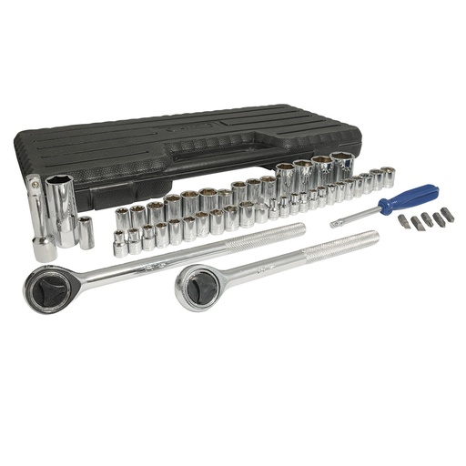 [144005] Juego combinado de herramienta 51 piezas, con estuche plástico Foy