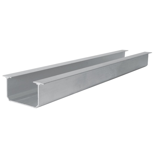 [RIALT2] Riel tipo TT para clóset 2 m, de aluminio Lock
