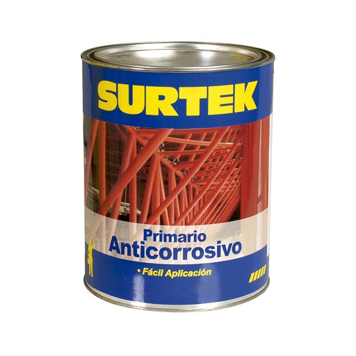 [SP50256] Esmalte anticorrosivo para metal 1 Lt color rojo óxido Surtek