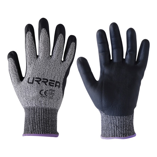 [USGDX] Guantes de fibra tipo Supraneema anti-corte con recubrimiento de nitrilo espumoso EG Urrea