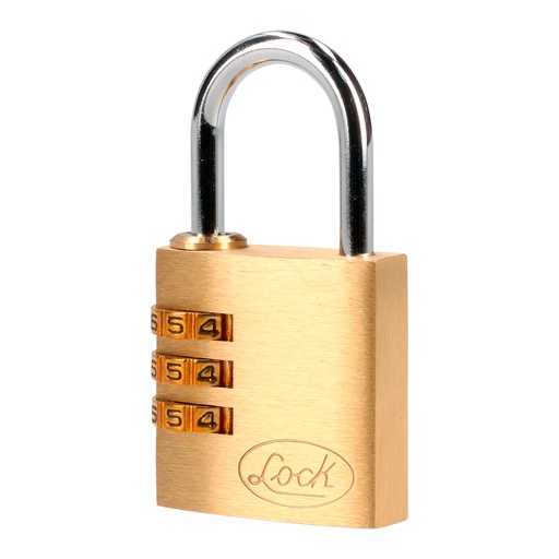 [11CA] Candado de combinación programable para maleta, latón, 30 mm Lock
