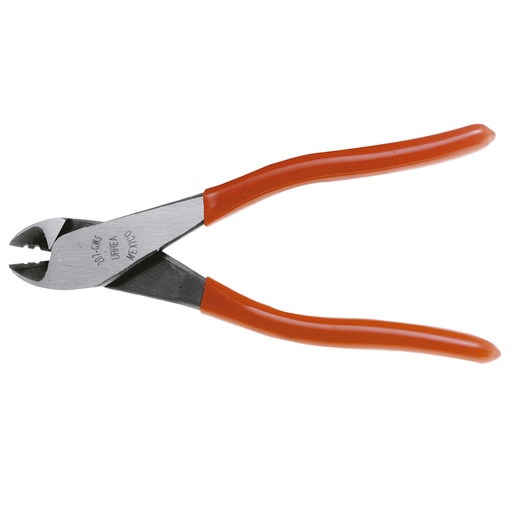 [207GWS] Pinza para electricista con mango rubber grip de 7-5/16" corte diagonal con pela alambre a Urrea