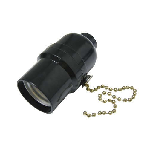 [136656] Potalámpara con cadena, color negro Surtek