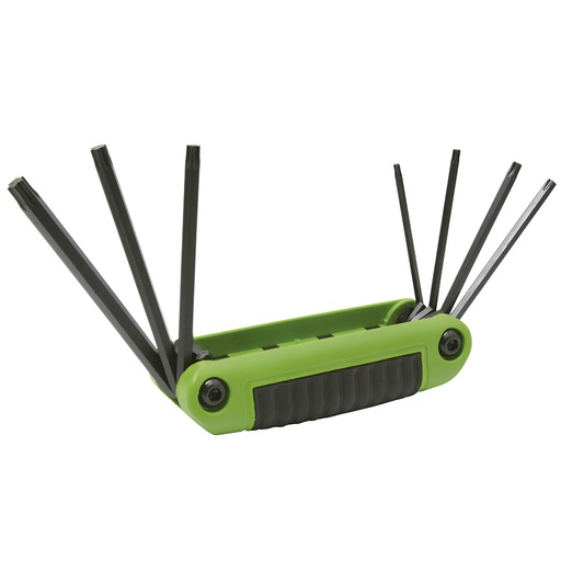 [4977TX] Juego de llaves hexagonales tipo navaja torx T10 a T40 estuche bimaterial, 7 pz Urrea