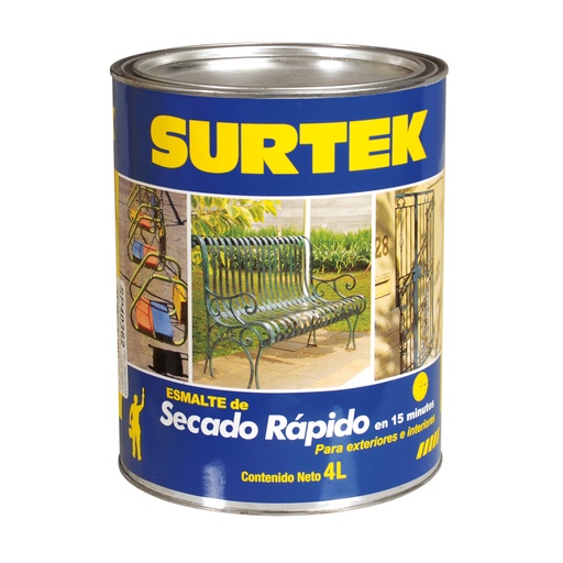 [SP40200] Esmalte de secado rápido 1 Lt color blanco Surtek
