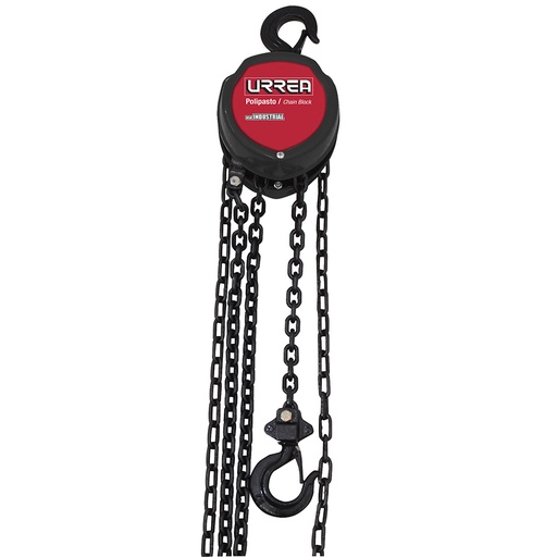 [42601] Polipasto manual 1 ramal, 1 ton, cadena 6 m Urrea
