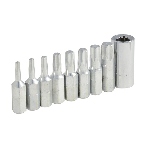 [PFTX9] Juego de puntas Torx hexágono de 1/4", 4 piezas en blíster Surtek
