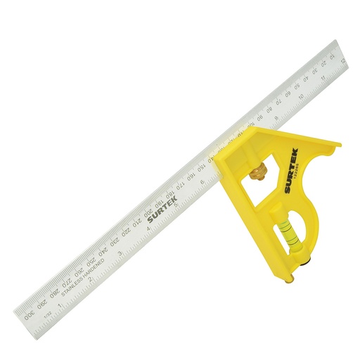 [122265] Escuadra de combinación con mango plástico 12" Surtek