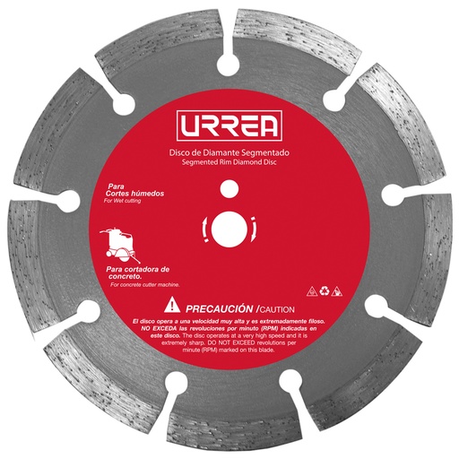 [DDIS18] Disco de diamante para cortadora de concreto, 18" Urrea