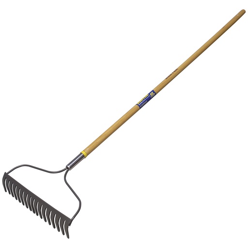 [130657] Rastrillo con arco para jardín con mango de madera 54", 17 dientes Surtek