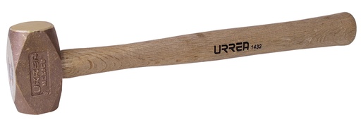 [1432] Marro de bronce con mango madera de encino de 18", 3.1 lb Urrea