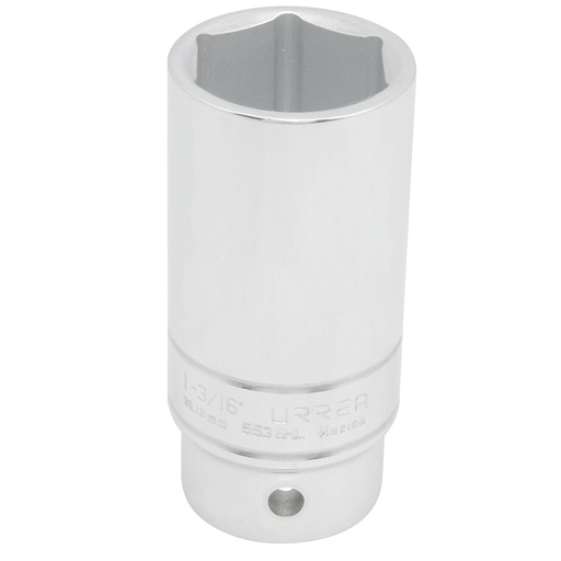 [5538HL] Dado largo cuadro de 3/4", 6 puntas, en pulgadas, 1-3/16" Urrea
