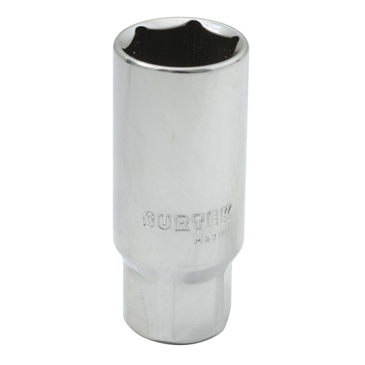 [F512050] Dado para bujía con neopreno en pulgadas, cuadro 3/8", 6 puntas, 5/8" Surtek