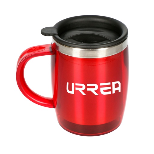 [TZU] Taza térmica color rojo de acero inoxidable 350 ml Urrea