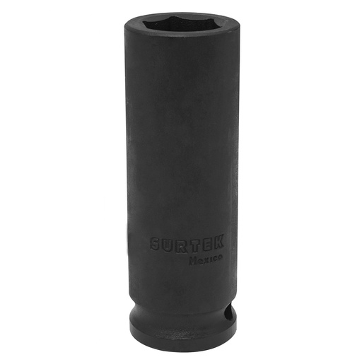 [S7822HL] Dado de impacto largo cuadro de 1/2", 6 puntas, en pulgadas, 11/16" Surtek
