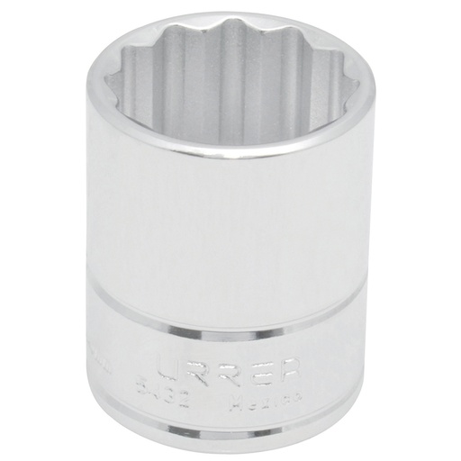 [5436] Dado cuadro de 1/2", 12 puntas, en pulgadas, 1-1/8" Urrea