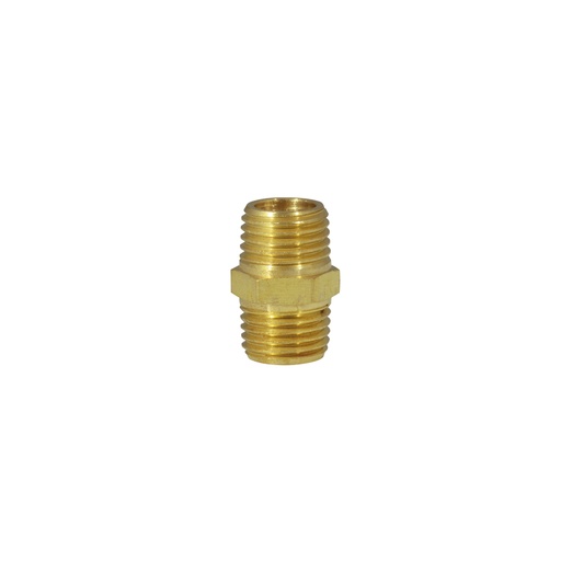 [108105] Conector de latón 1/4" NPT, macho Surtek