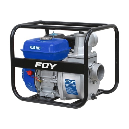 [MG333] Motobomba a gasolina con diámetro de succión y descarga de 3 x 3", 6.5 HP Foy