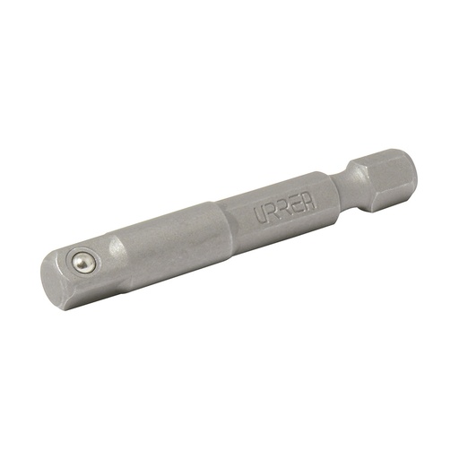 [50006] Adaptador con balín para dados cuadro hembra de 1/4", hexágono de 1/4" x 2" Urrea