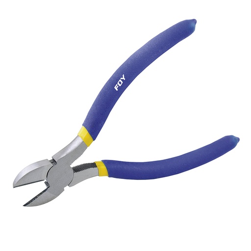 [142047] Pinza para electricista con mango con doble plastisol de 7" corte diagonal Foy