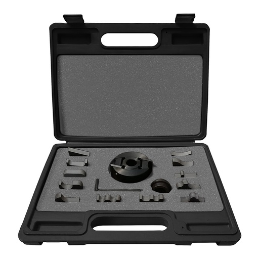 [JCTR13] Juego de cabeza y cortadores para trompo de madera, 13 piezas Surtek