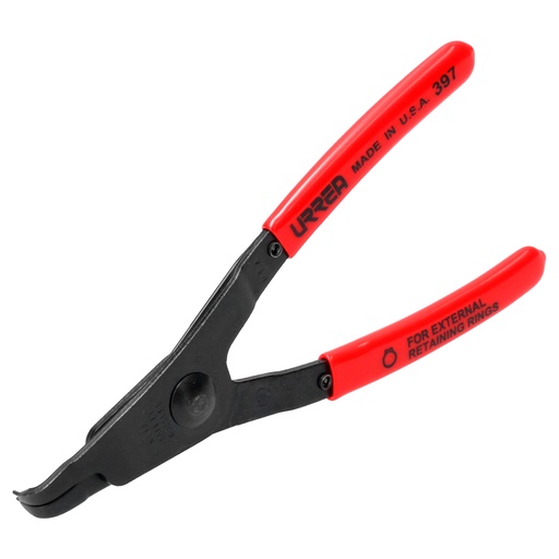 [397] Pinza para anillos de retención con mango rubber grip fijas tipo externo ángulo de 90° Urrea