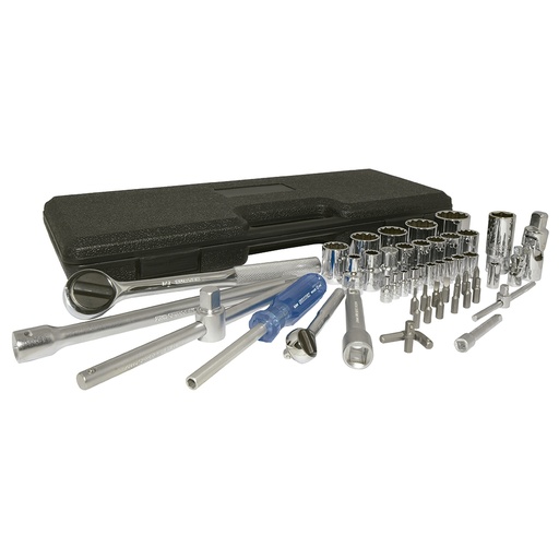 [F4458] Juego combinado de herramienta 50 piezas, estuche plástico Surtek