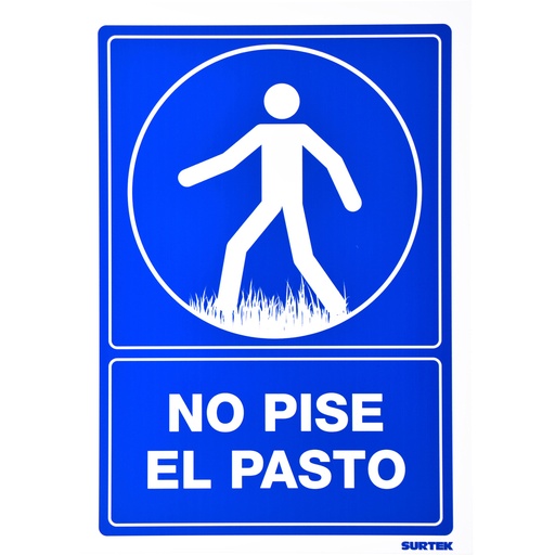 [SES23] Señal "No pise el pasto" Surtek