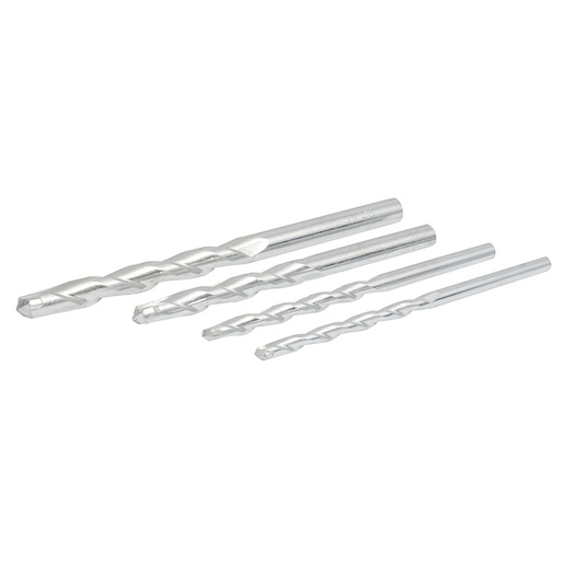 [144140] Juego de brocas para concreto con punta de tungsteno, 4 piezas Foy