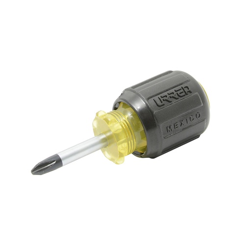 [9471] Destornillador con mango cushion grip, tipo trompo punta Phillips barra redonda #2 x 1-3/8 Urrea