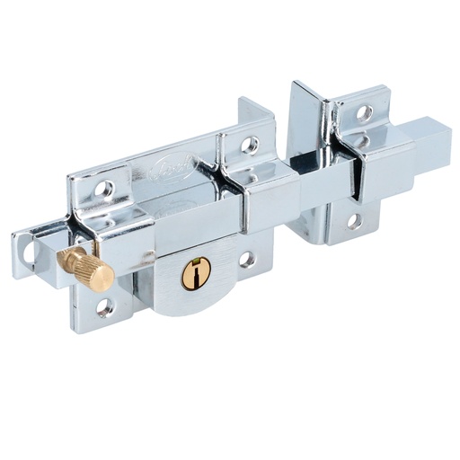 [L560DCBB] Cerradura de barra fija función derecha, cromo brillante, llave estándar, blíster Lock