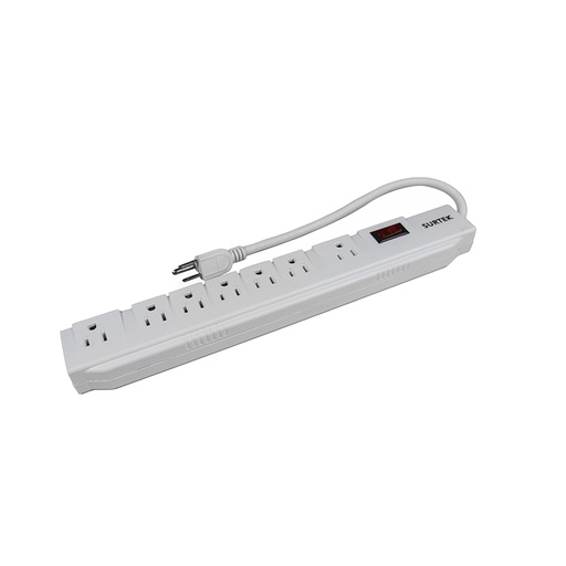 [136202] Multicontacto 7 entradas cable 30 cm Surtek