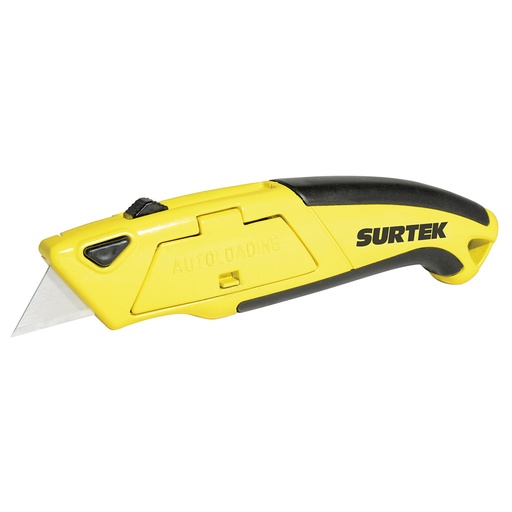 [NF12] Navaja utilitaria retráctil reforzada con grip de 6" Surtek
