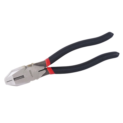 [268GI] Pinza para electricista con mango rubber grip de 8-9/16" corte lateral Urrea