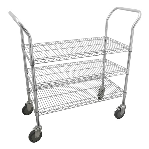 [44189] Carro utilitario de alambre 3 niveles 36" x 24" Urrea