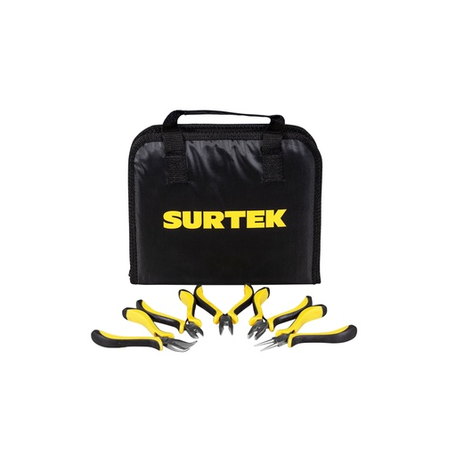 [JE6] Juego combinado de herramientas para electricista 6 piezas, con estuche plástico Surtek