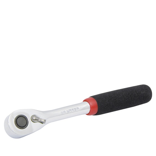 [4749H] Matraca reversible con mango rubber grip, quick release, para dado cuadro de 1/4" Urrea