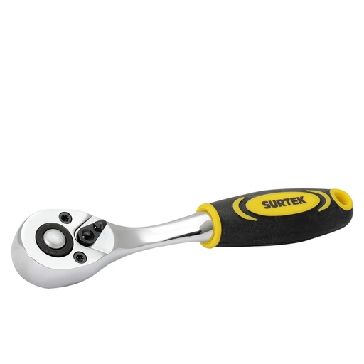 [F4449X] Matraca reversible con mango bimaterial, quick release, para dado cuadro de 1/4" Surtek