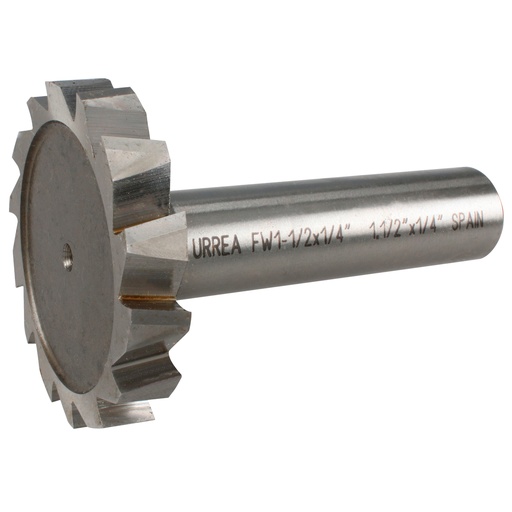 [FW1-1/2X1/4] Fresa tipo woodruff de acero 1-1/2" x 1/4" Urrea