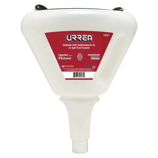 [EMB1] Embudo anti-salpicaduras de polipropileno 3 Lt Urrea