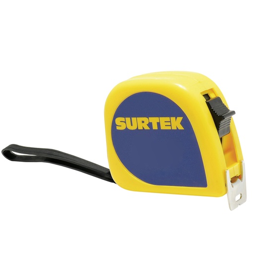 [B122072] Flexómetro con carcasa de plástico invencible 8 m x 1" Surtek