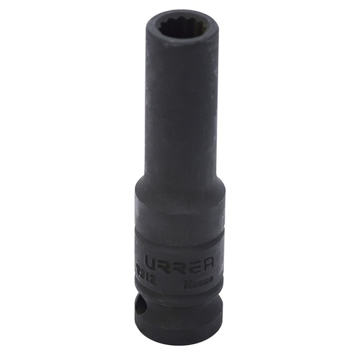 [7312] Dado de impacto largo cuadro de 1/2", 12 puntas, en pulgadas, 3/8" Urrea