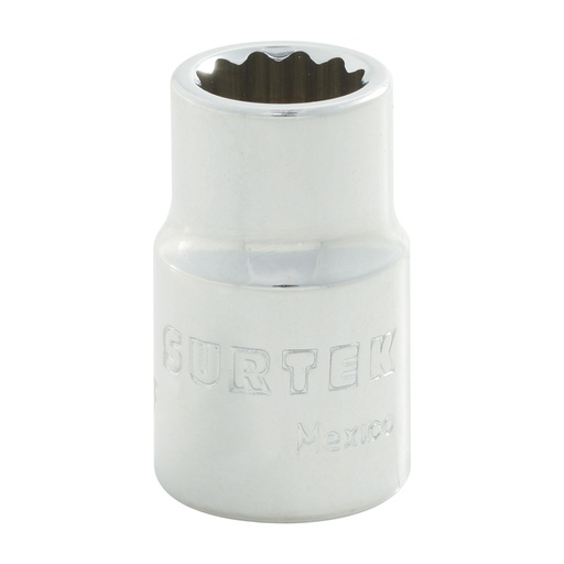 [F5108] Dado cuadro de 3/8", 12 puntas, en pulgadas, 1/4" Surtek