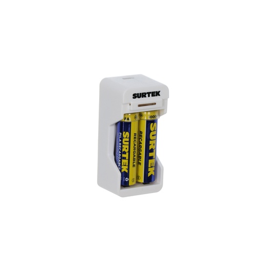 [CP2] Cargador de pilas "AAA" y "AA", con 2 pilas "AA" Surtek