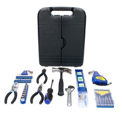 [JHF09] Juego combinado de herramienta 99 piezas, con estuche plástico Foy