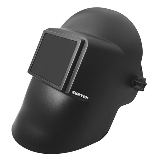 [137331] Careta para soldar con portavidrio de visión amplia y ajuste de matraca Surtek